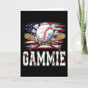 Baseball T-Ball Gammie Amerikanische Flagge Stolz  Karte