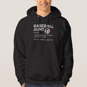 Baseball-Tante Definition Neffe größter Fan Hoodie