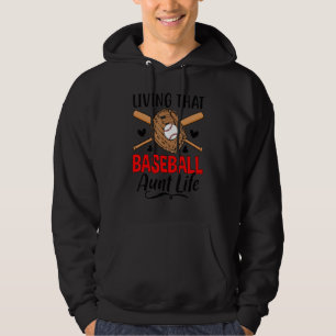 Baseball-Tante Leben Stolz Baseball-Tante Hoodie