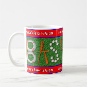 Baseball-Tasse - Amerikas Lieblingszeitvertreib Kaffeetasse