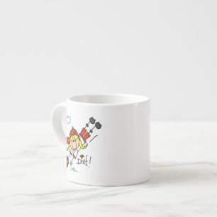 Baseball-Tauch Mädchen Softball-T-Shirts und Gesch Espressotasse