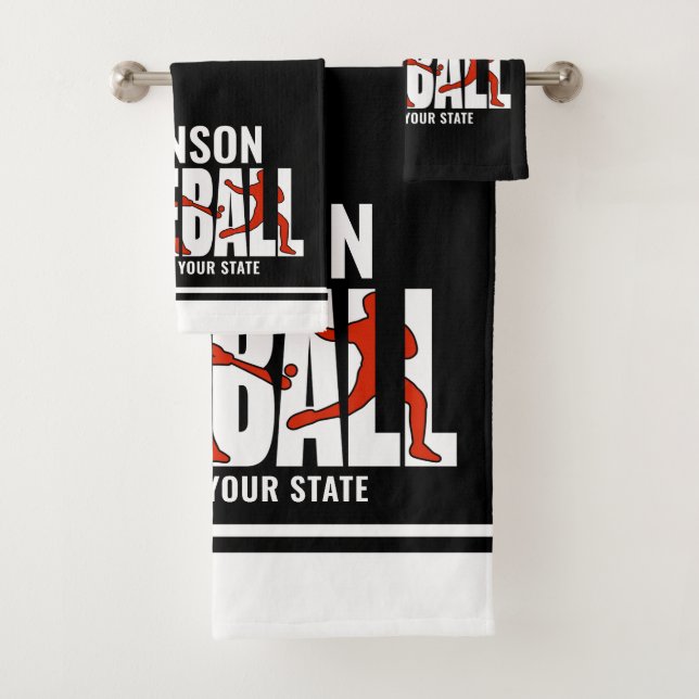 Baseball Team ADD NAME Champion Game Player Badhandtuch Set (Insitu)