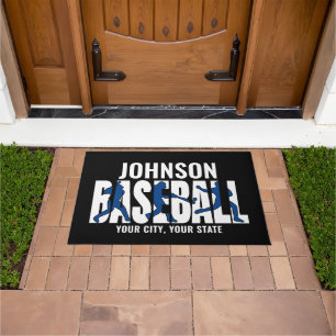 Baseball Team ADD NAME Champion Game Player Fußmatte