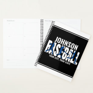 Baseball Team ADD NAME Champion Game Player Planer