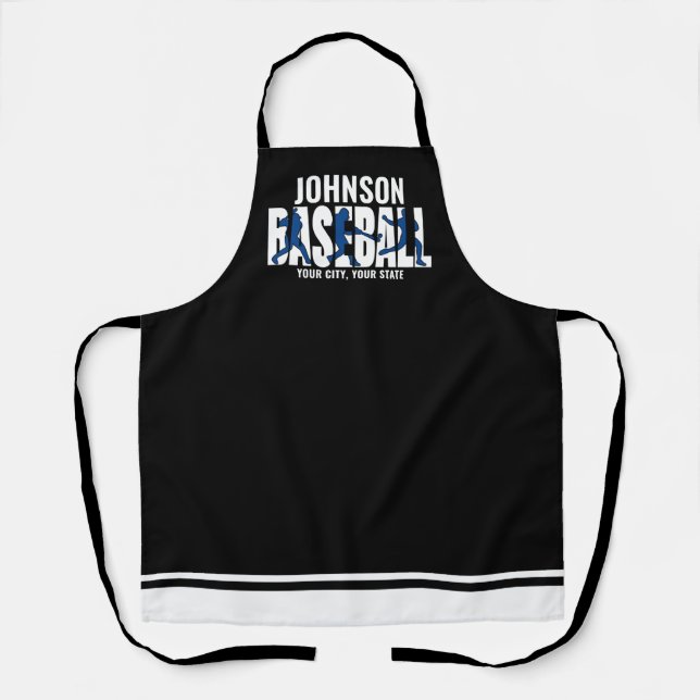 Baseball Team ADD NAME Champion Game Player Schürze (Vorderseite)