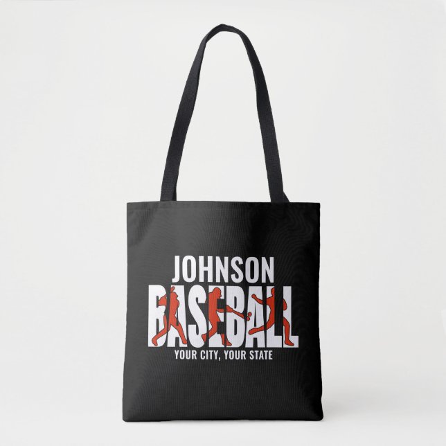 Baseball Team ADD NAME Champion Game Player Tasche (Vorderseite)