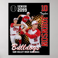 Baseball-Team benutzerdefiniertes Foto Senior Nigh