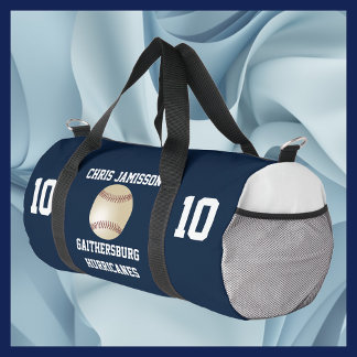 Baseball-Team, Coach Player Navy Blue Personalisie Duffle Bag