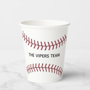 Baseball Team Cool Ball Player League Custom Party Pappbecher