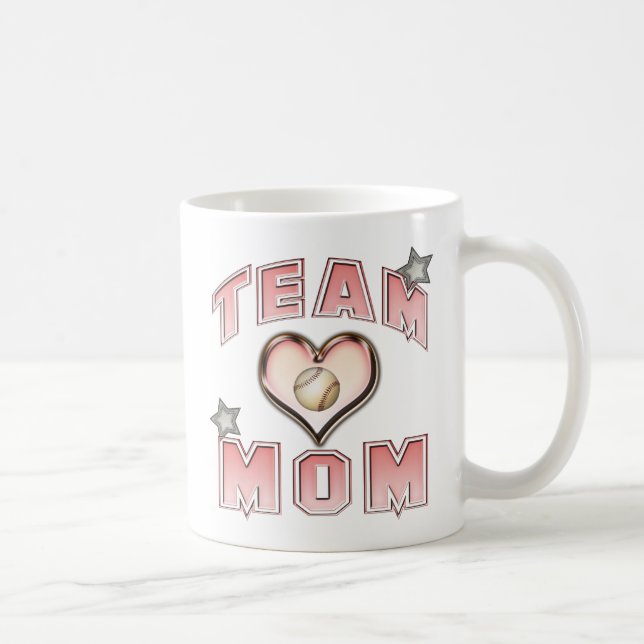 Baseball-Team-Mama Kaffeetasse (Rechts)