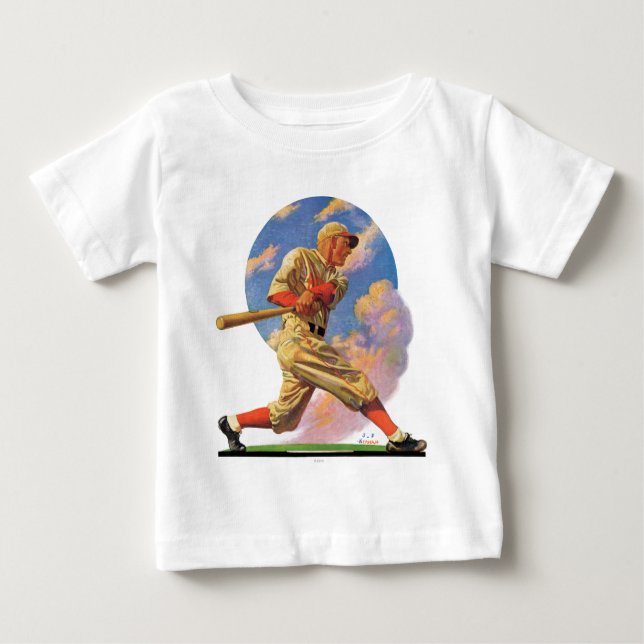 Baseball-Teig Baby T-shirt (Vorderseite)