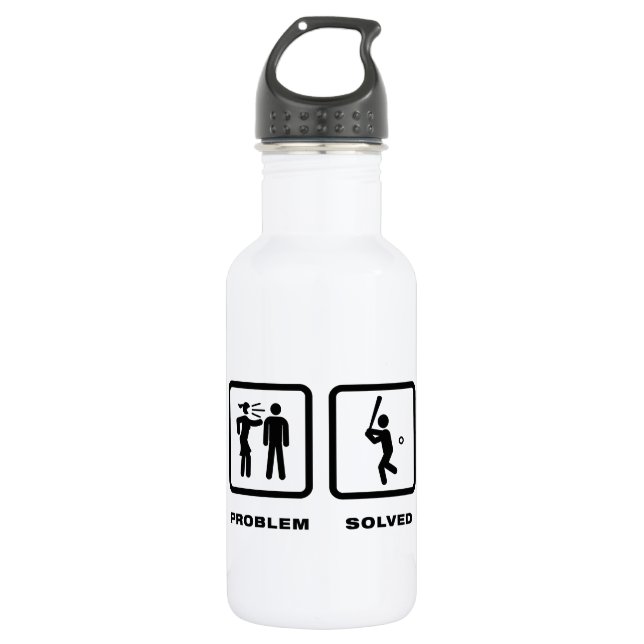 Baseball-Teig Trinkflasche (Vorderseite)