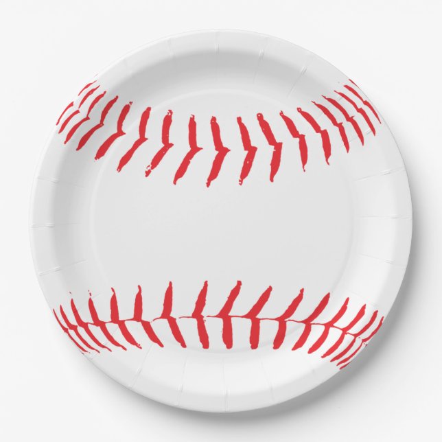 Baseball-Teller Pappteller (Vorderseite)
