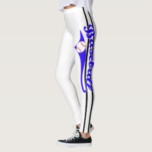Baseball-Text mit Streifen und Kugeldruck-Leggings Leggings