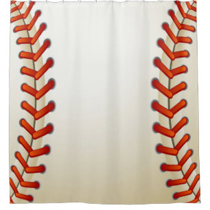 Baseball Textur Stich Ball Look Duschvorhang