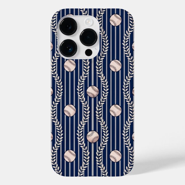 Baseball-Thema Case-Mate iPhone 14 Pro Hülle (Rückseite)