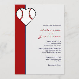 Baseball-Thema-Hochzeits-Einladungen Einladung