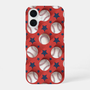 Baseball-Thema iPhone 16 Hülle