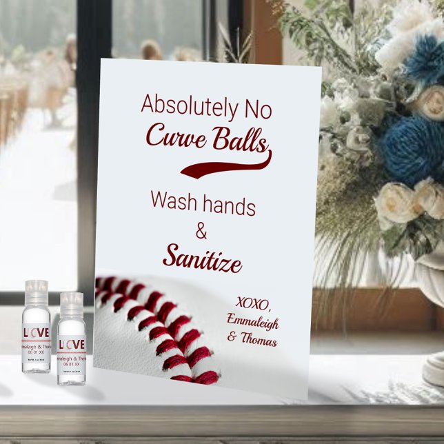Baseball Theme Field Day Sanitize Wedding Sockelschild (Von Creator hochgeladen)