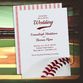 Baseball Theme Hochzeitseinladungen Einladung