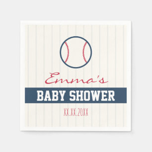 Baseball Themed Baby Dusche Napkins Serviette