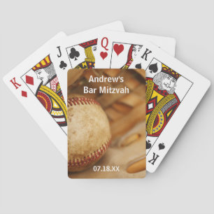 Baseball Themed Bar Mitzvah Spielkarten