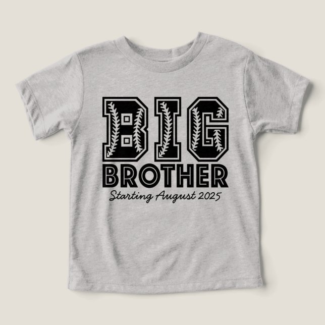 Baseball Themed Big Brother (Design Vorderseite)