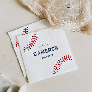 Baseball Themed Geburtstag Serviette