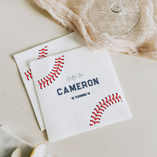 Baseball Themed Geburtstag Serviette