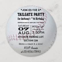 Baseball Themed Party