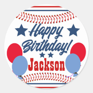 Baseball Themed Personalisiert Sticker