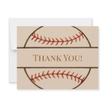 Baseball-Themen-Dankeskarten