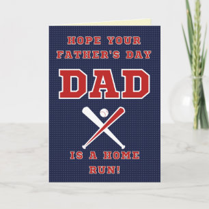 Baseball-Themen-Vatertagskarte Karte