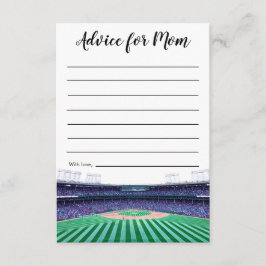 Baseball Themenberatung für Mama Begleitkarte