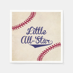 Baseball-themenorientierte kleine All-Star- Serviette
