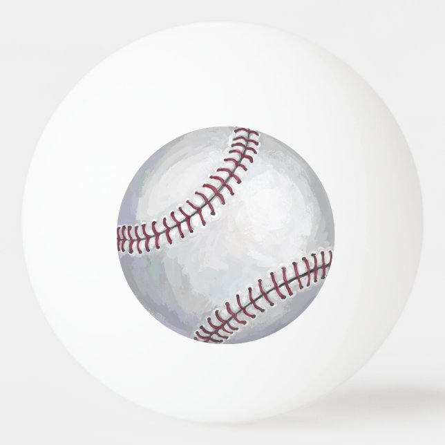 Baseball Tischtennisball (Rückseite)