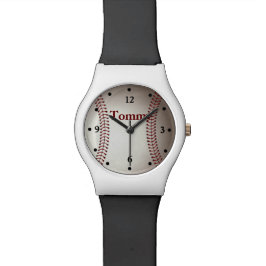 Baseball trägt kundenspezifische Uhr zur Schau