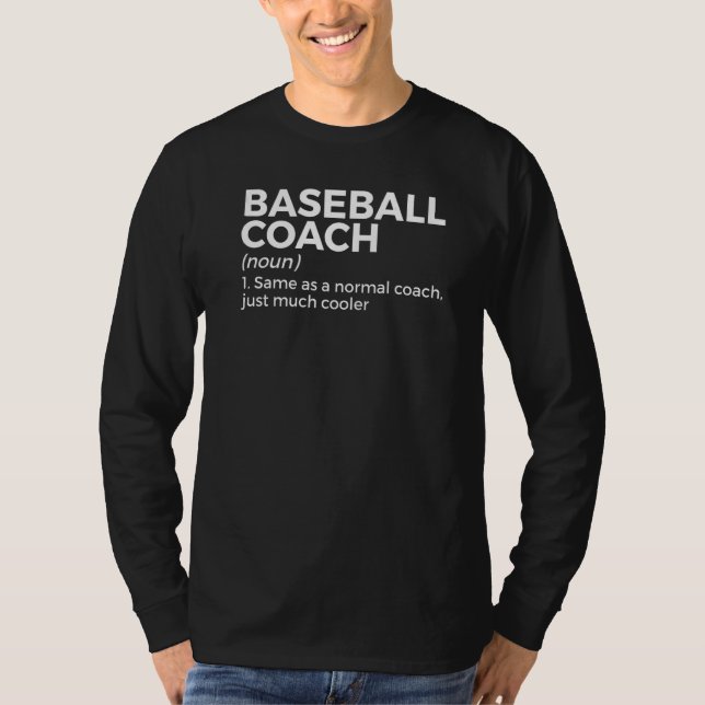 Baseball-Trainer-Definition T-Shirt (Vorderseite)