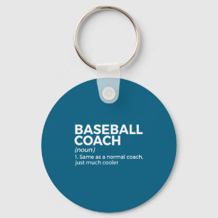 Baseball-Trainer-Definitionsdesign Schlüsselanhänger