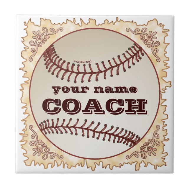 Baseball-Trainer  Fliese (Vorderseite)