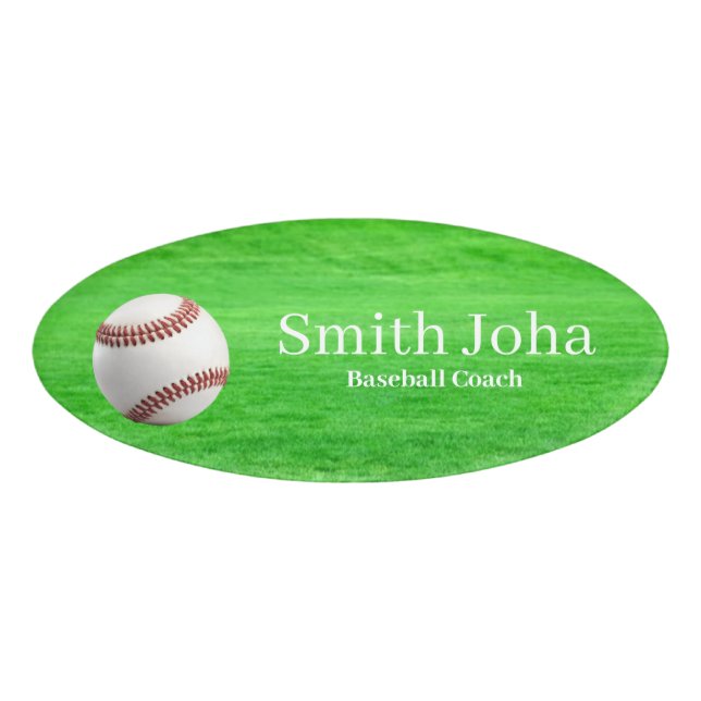 Baseball-Trainer Profi Namenschild (Vorderseite)