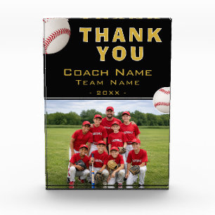 Baseball-Trainer-Teamname-Foto Fotoblock