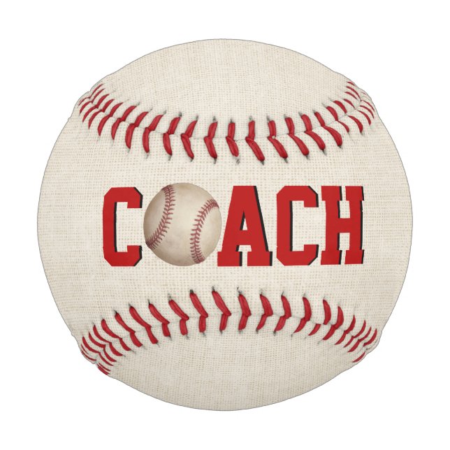 Baseball-Trainer-Text mit Ball  (Vorderseite)