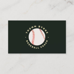 Baseball-Trainer Visitenkarte
