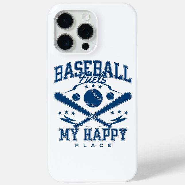 Baseball treibt meinen glücklichen Platz an Case-Mate iPhone Hülle (Rückseite)