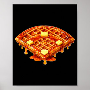 Baseball triefende Waffelfeld Poster