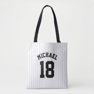 Baseball-Trikot mit individuellem Namen und Nummer Tasche
