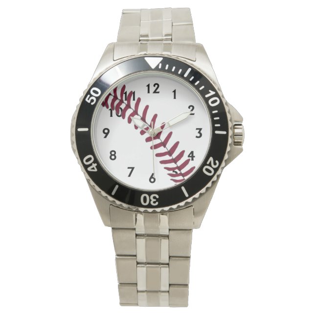 Baseball-Tritt Armbanduhr (Vorderseite)