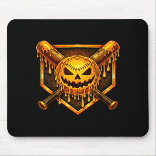 Baseball-Tropf-Kürbis-spukender Geist-Halloween-Ju Mousepad