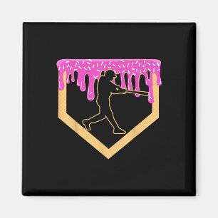 Baseball Tropfen Boy Zuhause Plate Ice Creme Jugen Magnet